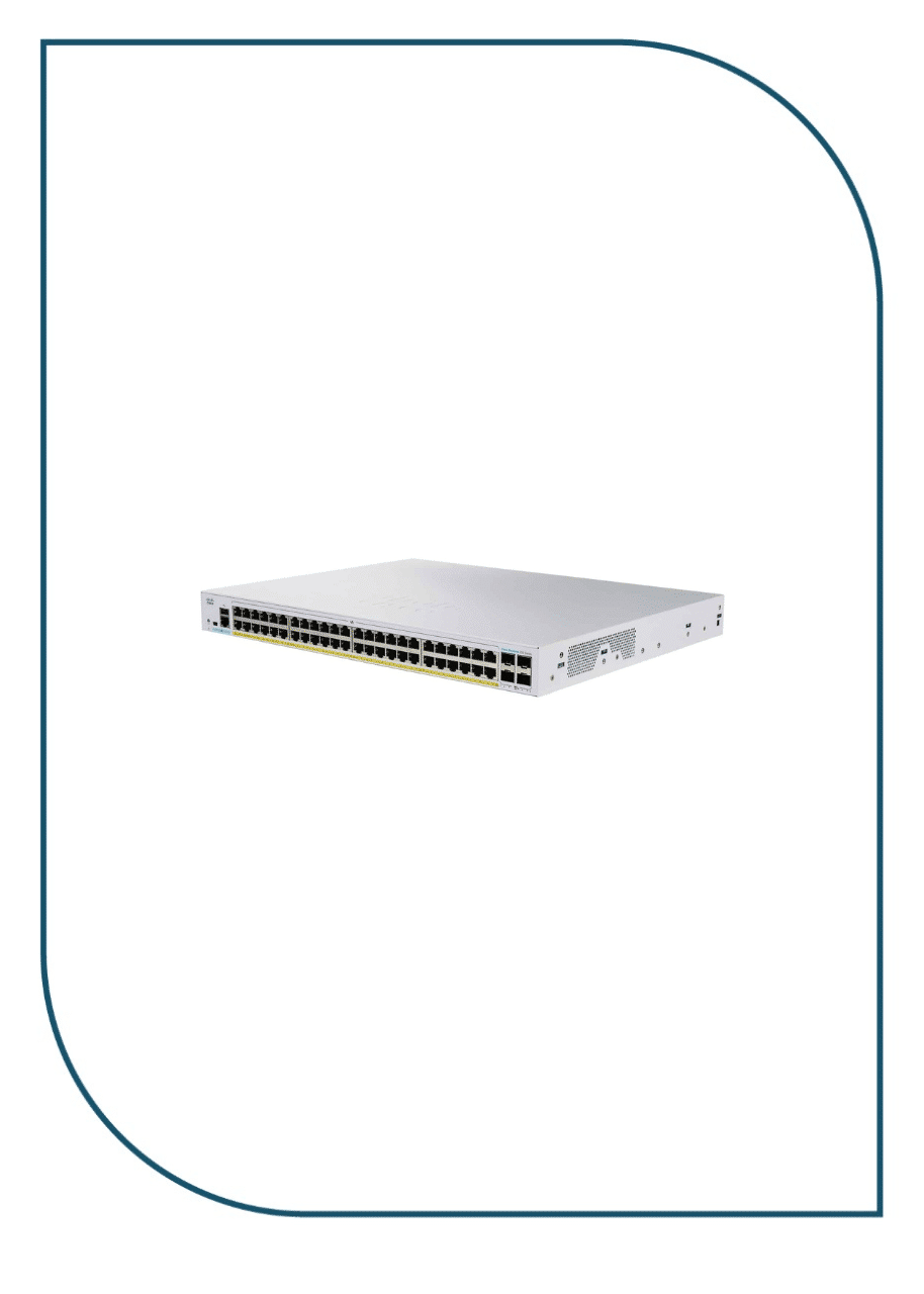 Cisco CBS350-48FP-4X-EU Business Managed Switch, 48-port PoE+, Full PoE (740W), 4x10G SFP+ - Image 2
