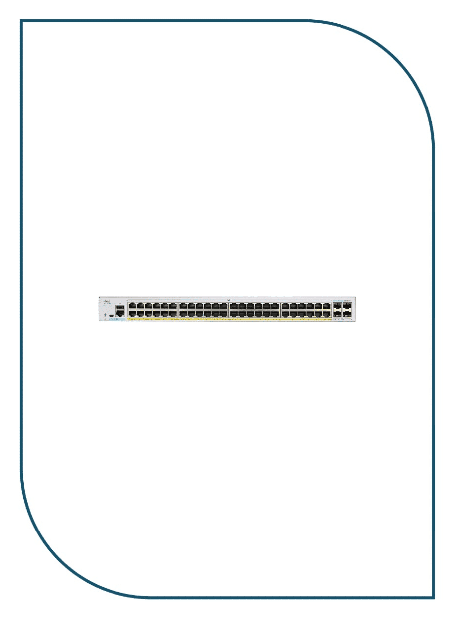 Cisco CBS350-48FP-4X-EU Business Managed Switch, 48-port PoE+, Full PoE (740W), 4x10G SFP+