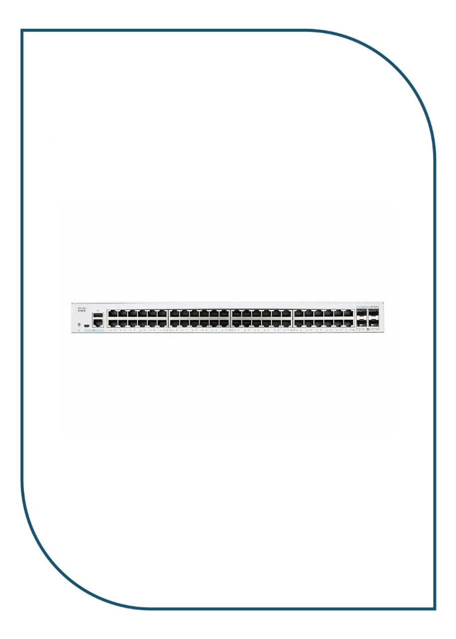 Cisco CBS350-48T-4X 48-Port Gigabit Managed Network Switch with 4x10G SFP+