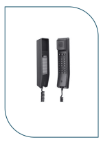 GHP611 Grandstream Hotel IP Phone, 2 SIP accounts, 2 lines, 1x Ethernet 10/100 PoE, no LCD, no PSU,  black