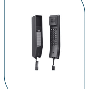 GHP611 Grandstream Hotel IP Phone, 2 SIP accounts, 2 lines, 1x Ethernet 10/100 PoE, no LCD, no PSU,  black