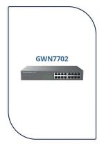 Grandstream Unmanaged Network Switch 16x Gigabit ports (GWN7702)