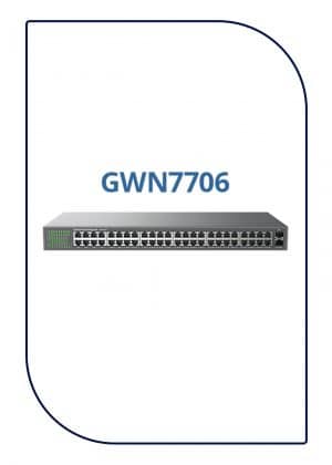 Grandstream Unmanaged Network Switch 48× gigabit ports (GWN7706)