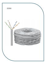 PL-C6A-LSZH-W ProLink CAT. 6A U/UTP CABLE, 4 PAIR 23 AWG , LSZH , Waite , RIB