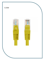 PL-PC-U6-0.25Y ProLink UNSHIELDED CAT6 PATCH CORD W/ T568B WIRING, 0.25M, LSZH Yellow