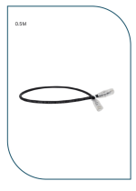 PL-PC-U6-0.5BK UNSHIELDED CAT6 PATCH CORD W/ T568B WIRING, 0.5M, LSZH Black