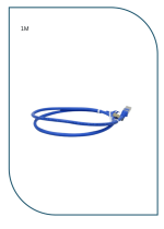 PL-PC-U6-1BL ProLink UNSHIELDED CAT6 PATCH CORD W/ T568B WIRING, 1M, LSZH Blue