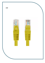 ProLink UNSHIELDED CAT6 PATCH CORD W/ T568B WIRING, 1M, LSZH Yellow PL-PC-U6-1Y