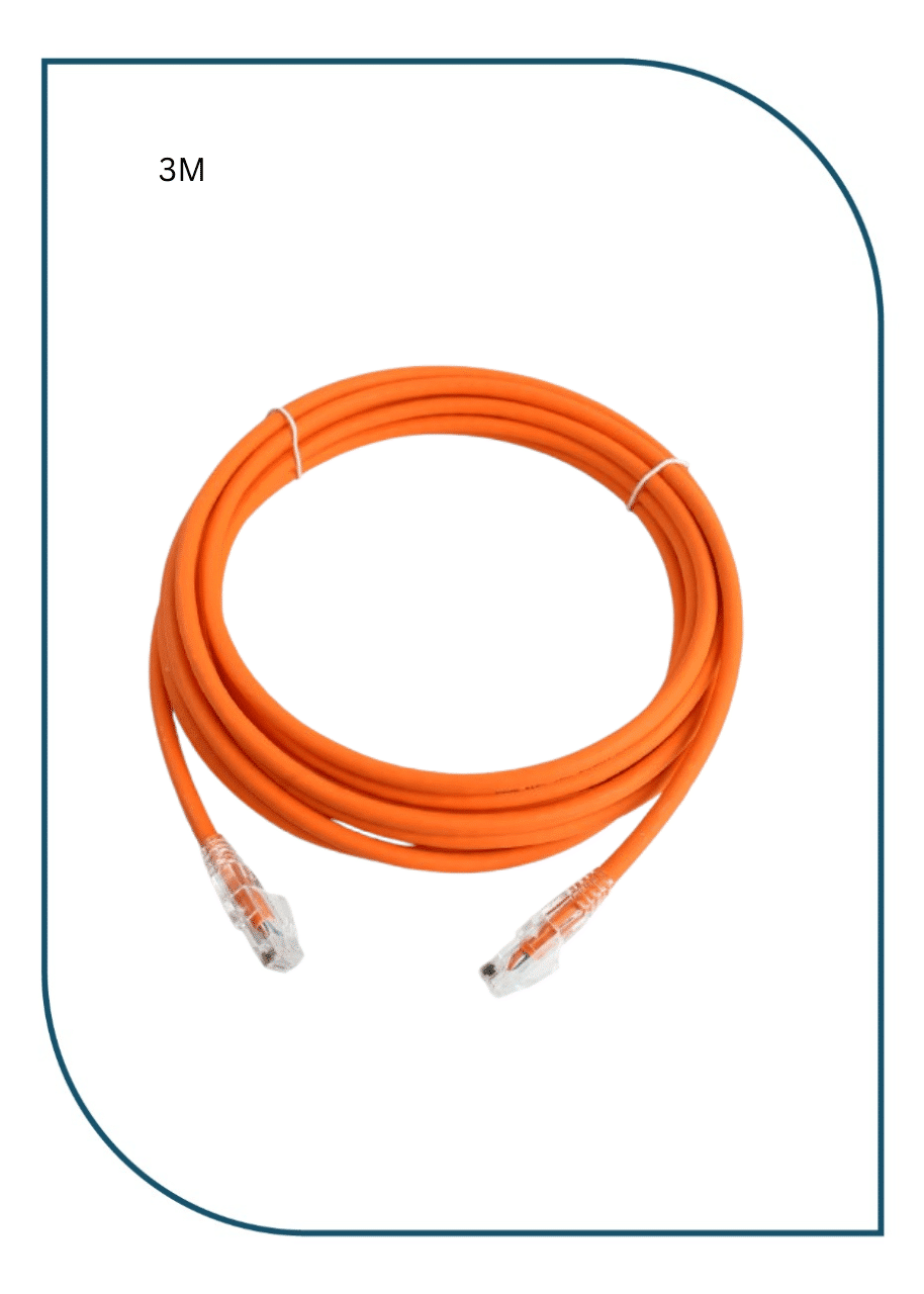 PL-PC-U6-3OR ProLink UNSHIELDED CAT6 PATCH CORD W/ T568B WIRING, 3M, LSZH Orange