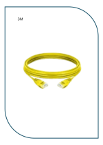 PL-PC-U6-3Y UNSHIELDED CAT6 PATCH CORD W/ T568B WIRING, 3M, LSZH Yellow