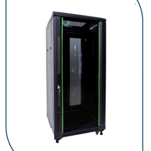 ProRack 22U 600*600Standing network rack with glass door, 1 fan, 1 shelf and 1 PDU 8 outlet (PR-FG6622)