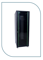 ProRack 27U 600*600Standing network rack with glass door, 2 fans, 1 shelf and 1 PDU 8 outlet (PR-FG6627)