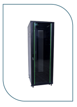 ProRack 27U 600*800Standing network rack with glass door, 4 fans, 1 shelf and 1 PDU 8 outlet (PR-FG6827)