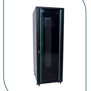 ProRack 27U 600*800Standing network rack with glass door, 4 fans, 1 shelf and 1 PDU 8 outlet (PR-FG6827)