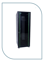 ProRack 42U 800*800 Standing server rack with Glass door, 4 fans, 1 shelf and 1 PDU 8 outlet (PR-FG8842)