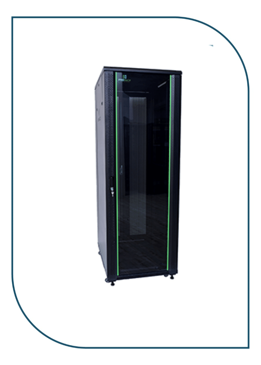 ProRack 42U 800*800 Standing server rack with Glass door, 4 fans, 1 shelf and 1 PDU 8 outlet (PR-FG8842)