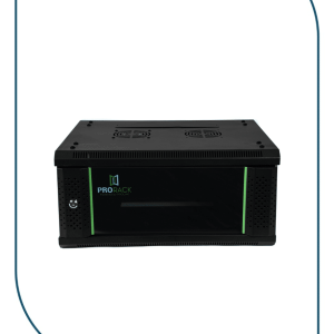 ProRack 4U 600*450Wall mount cabinet with glass door, 1 fan, 1 shelf and 1 PDU 6 outlet (PR-W6404)