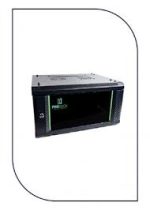 PR-W6406 ProRack 6U 600*450Wall mount cabinet with glass door, 1 fan, 1 shelf and 1 PDU 6 outlet PR-W6406