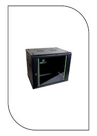 ProRack 9U 600*600 Wall mount cabinet with glass door, 1 fan, 1 shelf and 1 PDU 6 outlet (PR-W6609)
