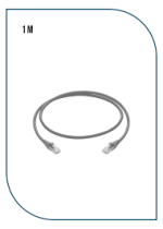 PL-PC-U6-1G UNSHIELDED CAT6 PATCH CORD W/ T568B WIRING, 1M, LSZH Gray