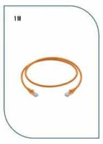 PL-PC-U6-1OR UNSHIELDED CAT6 PATCH CORD W/ T568B WIRING, 1M, LSZH Orange