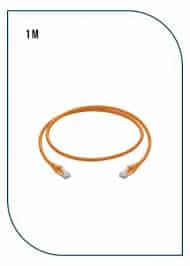 PL-PC-U6-1OR UNSHIELDED CAT6 PATCH CORD W/ T568B WIRING, 1M, LSZH Orange