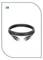 ProLink PL-PC-U6-3BK UNSHIELDED CAT6 PATCH CORD W/ T568B WIRING, 3M, LSZH Black